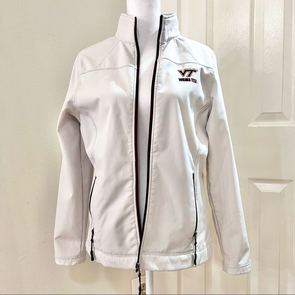 VT Athletics White Zip Jacket - Picture 3 of 11